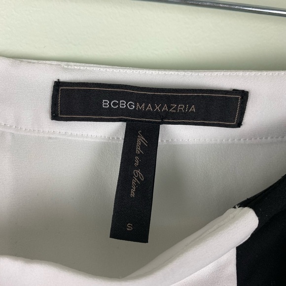 BCBGMAXAZRIA WHITE AND BLACK MAXI SKIRT SIZE S - Picture 4 of 9